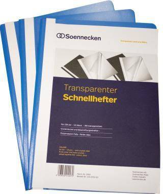 Soennecken Schnellhefter 2965 DIN A4 PP blau 10 St./Pack.