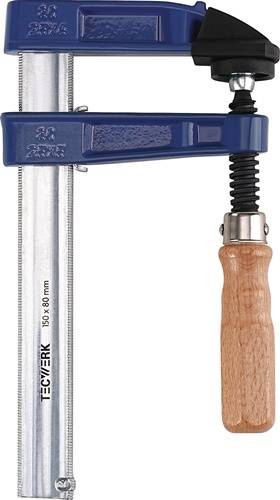 Temperguss-Schraubzwinge Spann-W.150mm A.80mm Holzgr.25x6mm TECWERK