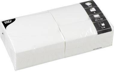 PAPSTAR Serviette 14486 33x33cm 2lagig weiß 250 St./Pack.