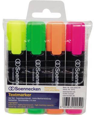 Soennecken Textmarker 3373 sortiert 4 St./Pack.
