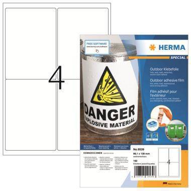 HERMA Etikett Outdoor 9539 99,1x139mm weiß 160 St./Pack.