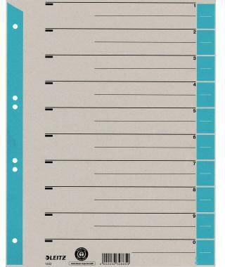 Leitz Trennblatt 16523030 DIN A4 Karton Tab h.bl 25 St./Pack.