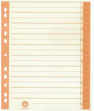 Trennblatt RC Karton 9541106100 A4 chamois/orange 100 St./Pack.