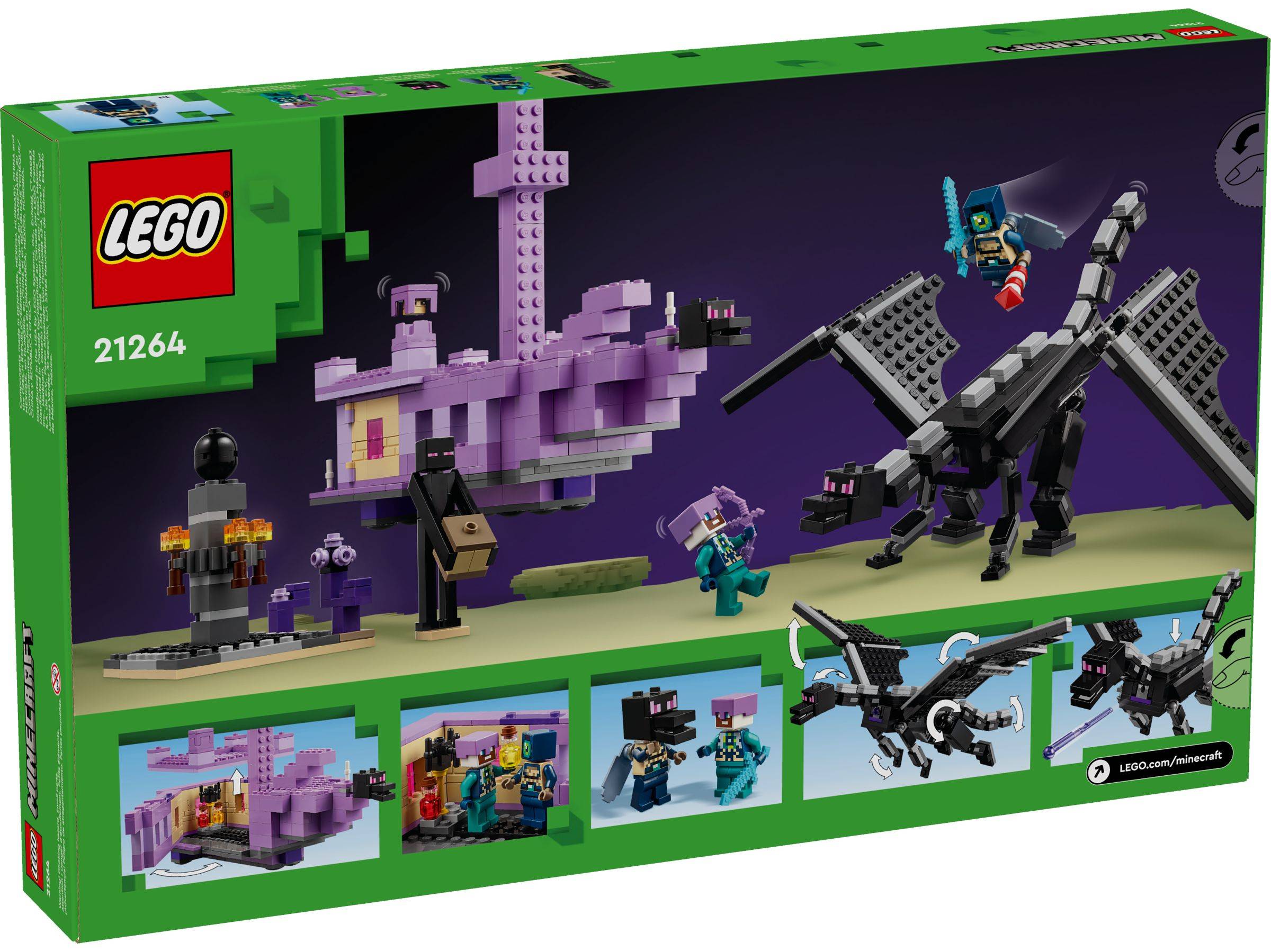LEGO® Minecraft 21264 Der Enderdrache und das Endschiff