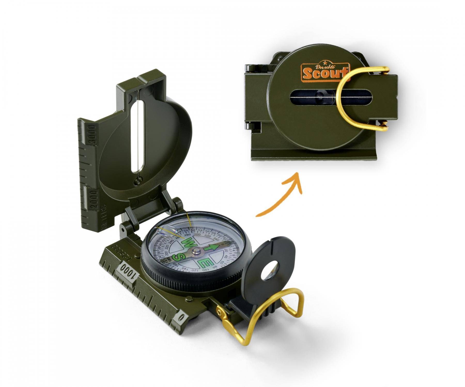 Simba 109452665 - Scout Kompass Metallgehäuse