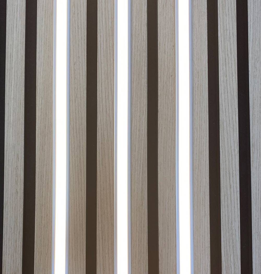 3303 LED Leuchte ALU-UP Paneele 3x0,5m Netzteil FB Kalt Weiß