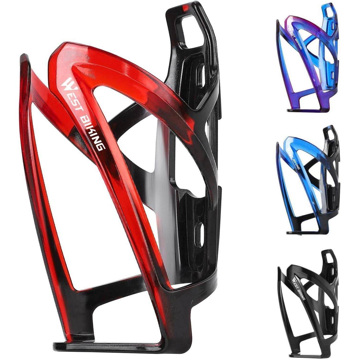 Fahrrad Flaschenhalter MTB Rennrad Ultraleicht PC Schwarz Rot