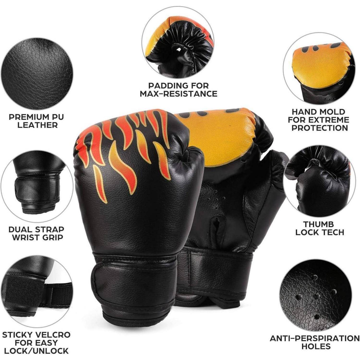 Boxhandschuh Handpratzen Set PU Pratzen Schlagpolster 6OZ Boxen