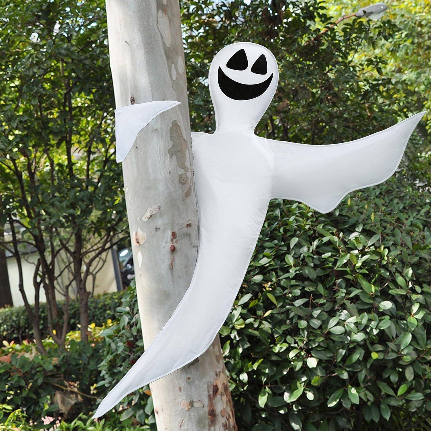 Halloween-Gespenst Baum-Deko, lächelndes Geister-Design für