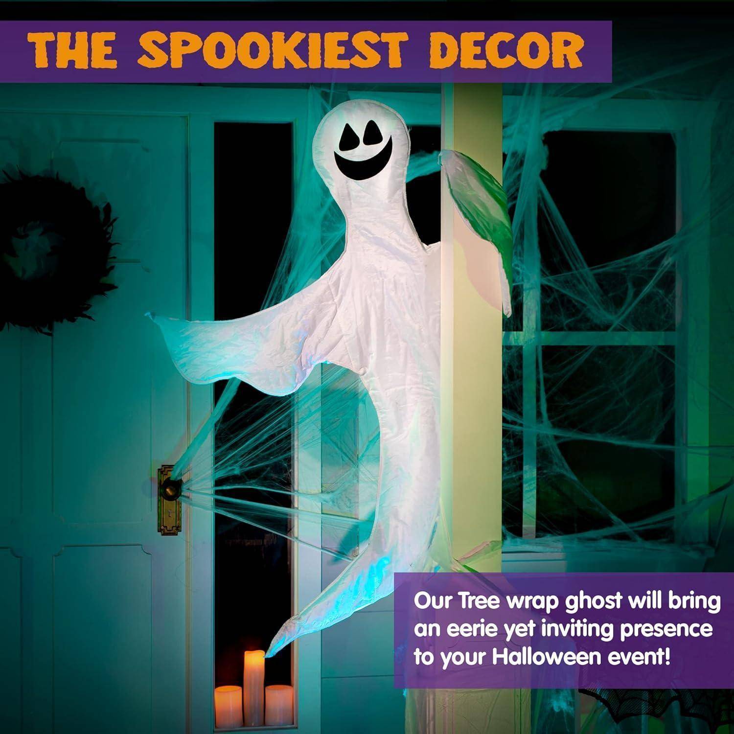 Halloween-Gespenst Baum-Deko, lächelndes Geister-Design für