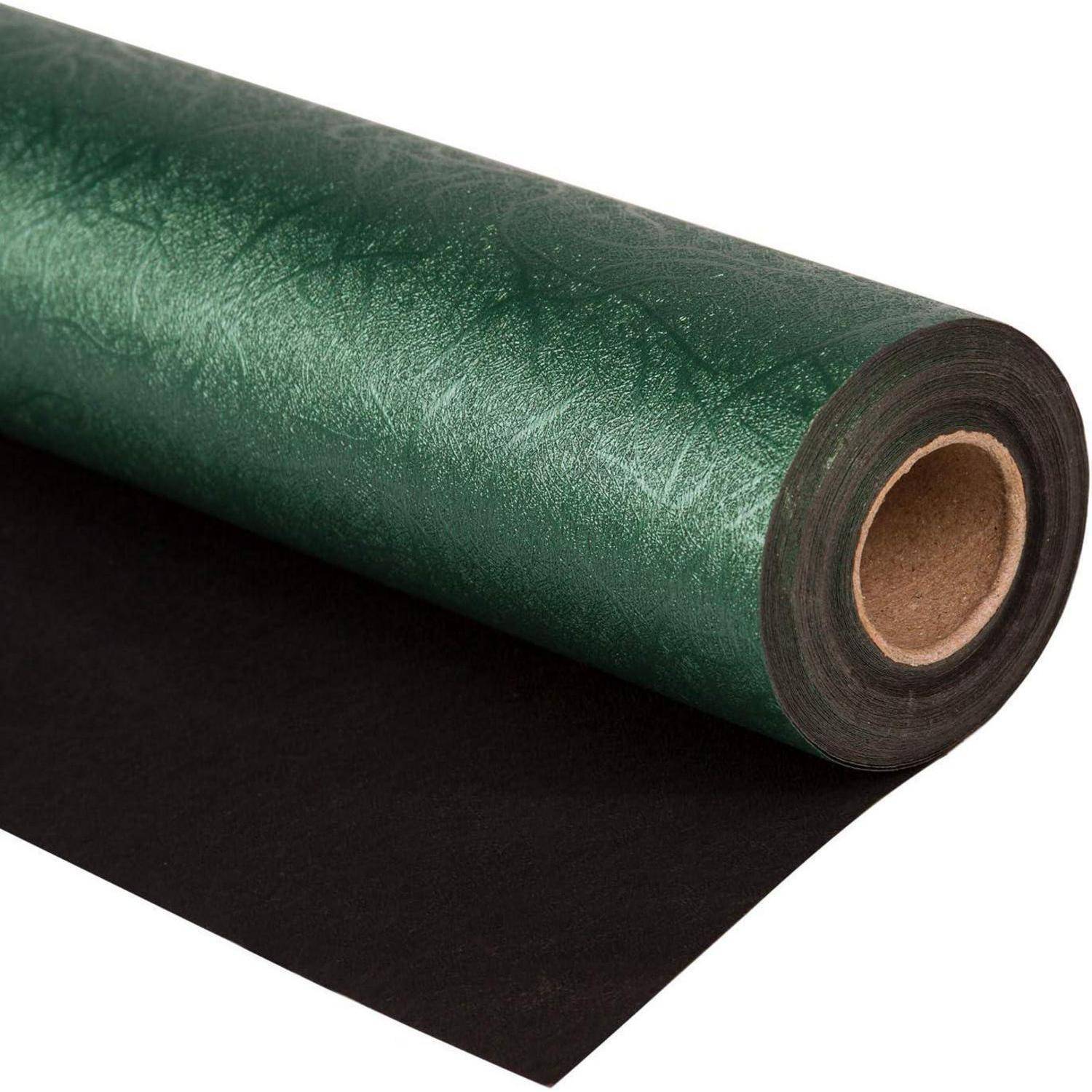 Wendbares Geschenkpapier Grün Schwarz 43,2 cm x 5 m
