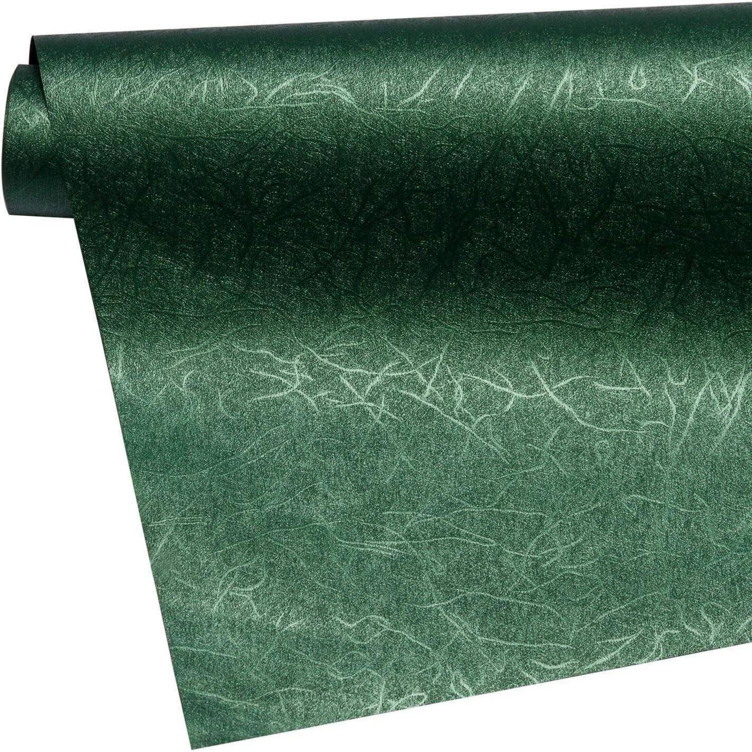 Wendbares Geschenkpapier Grün Schwarz 43,2 cm x 5 m