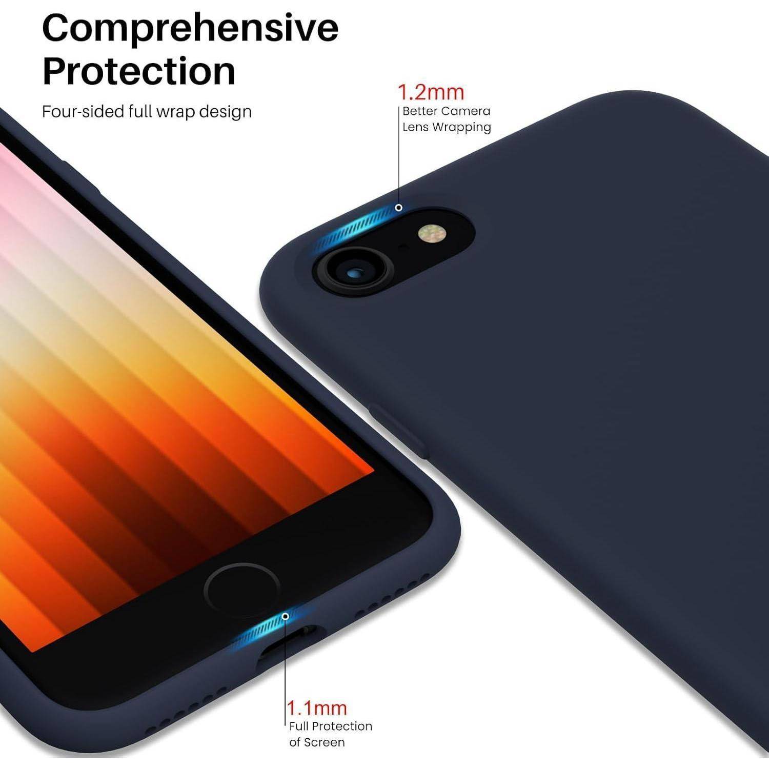 Kompatibel mit iPhone SE 3 Silikon Case 2022 5G, iPhone 7/8/SE 2022