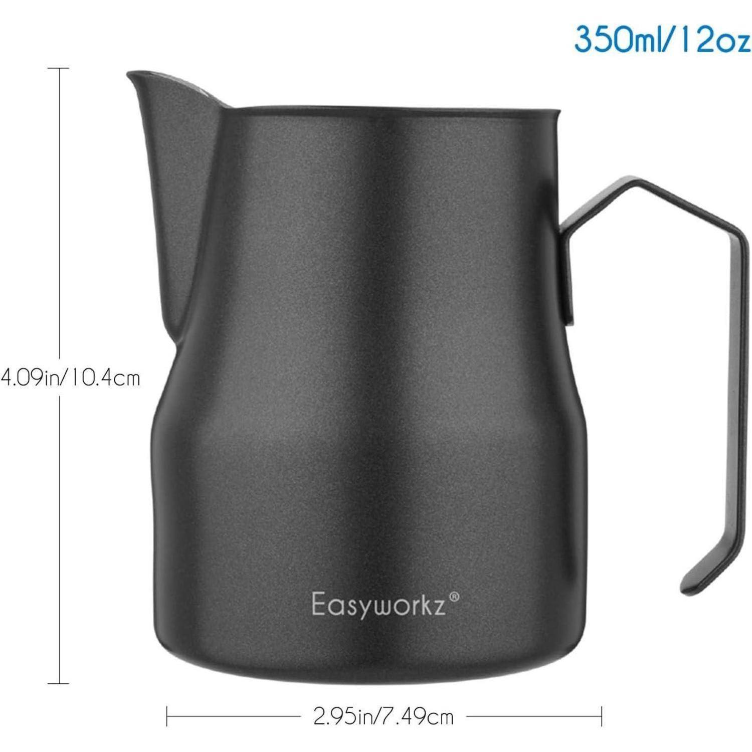 Milchaufschäumkrug Edelstahl 350ml Espresso Dampfkrug Kaffee