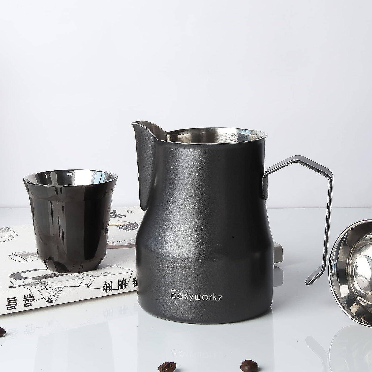 Milchaufschäumkrug Edelstahl 350ml Espresso Dampfkrug Kaffee