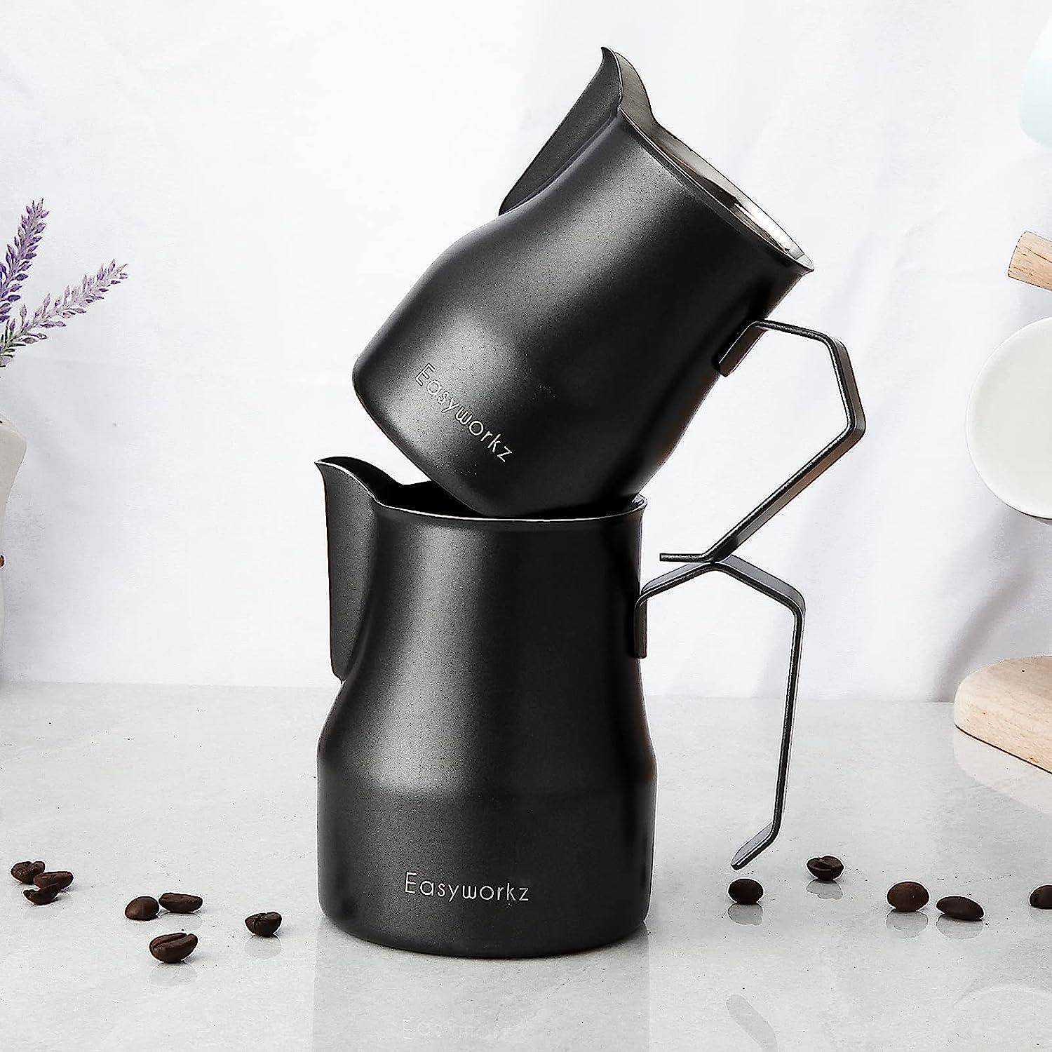 Milchaufschäumkrug Edelstahl 350ml Espresso Dampfkrug Kaffee
