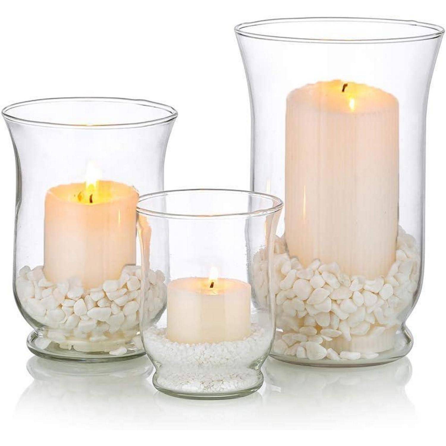 Glaskerzenhalter Set Hurricane Candleholder 3er-Set für