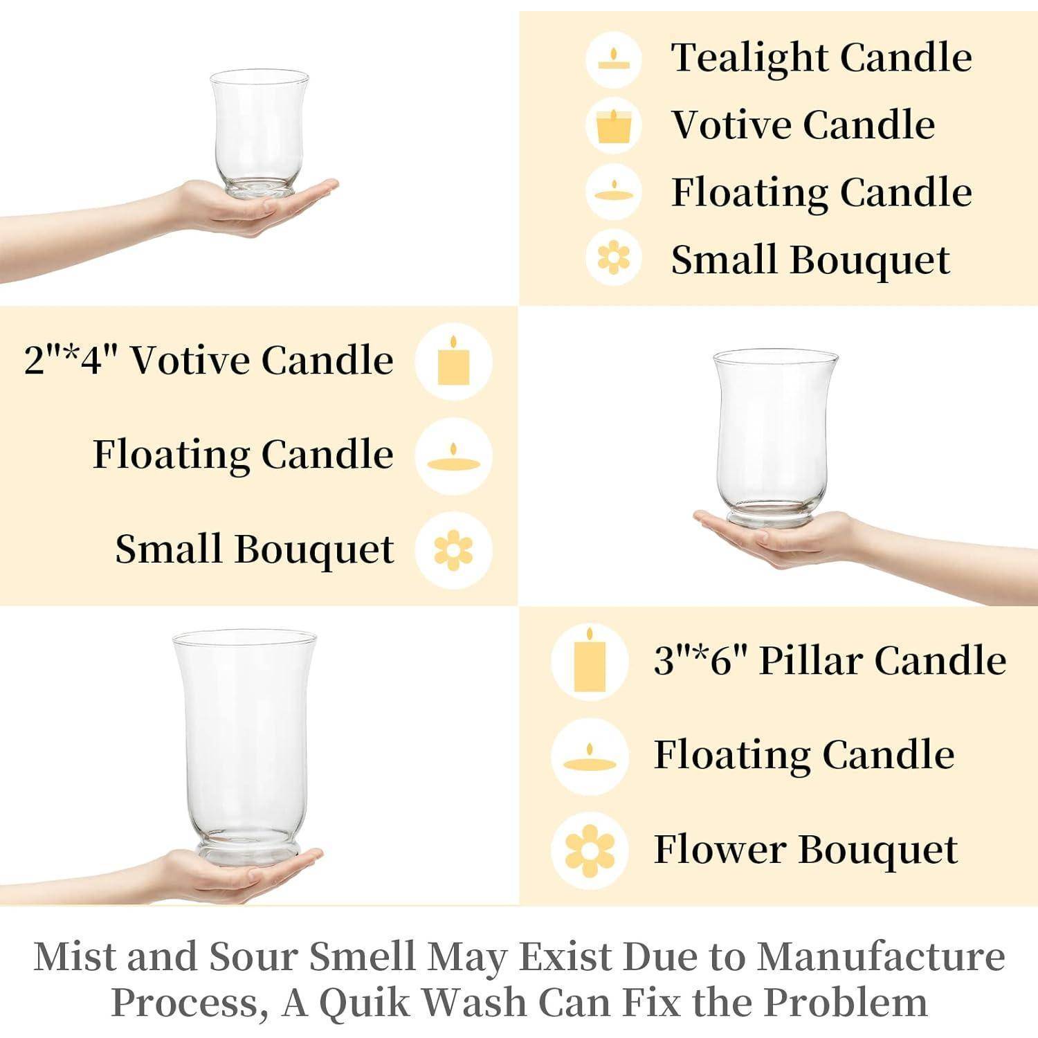 Glaskerzenhalter Set Hurricane Candleholder 3er-Set für