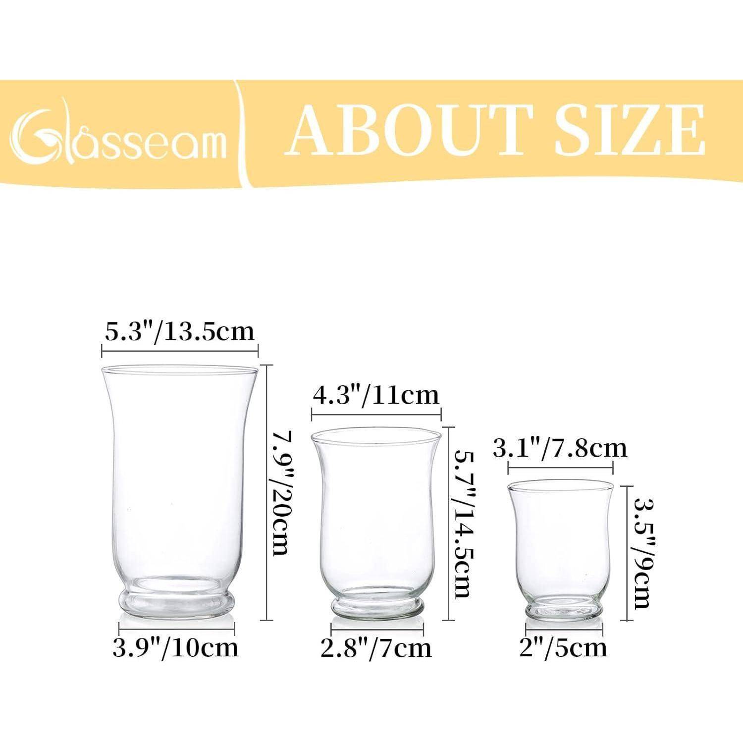 Glaskerzenhalter Set Hurricane Candleholder 3er-Set für