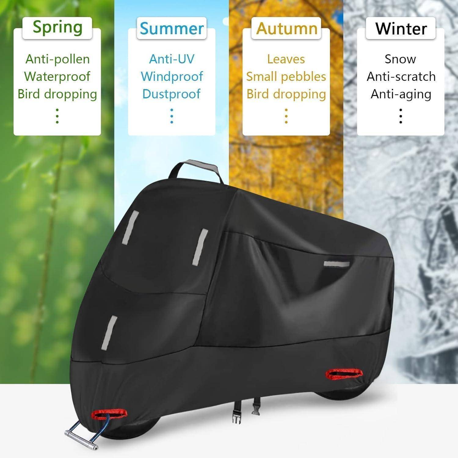 Motorradabdeckung 300D Oxford Outdoor Wasserdicht Schutzhülle
