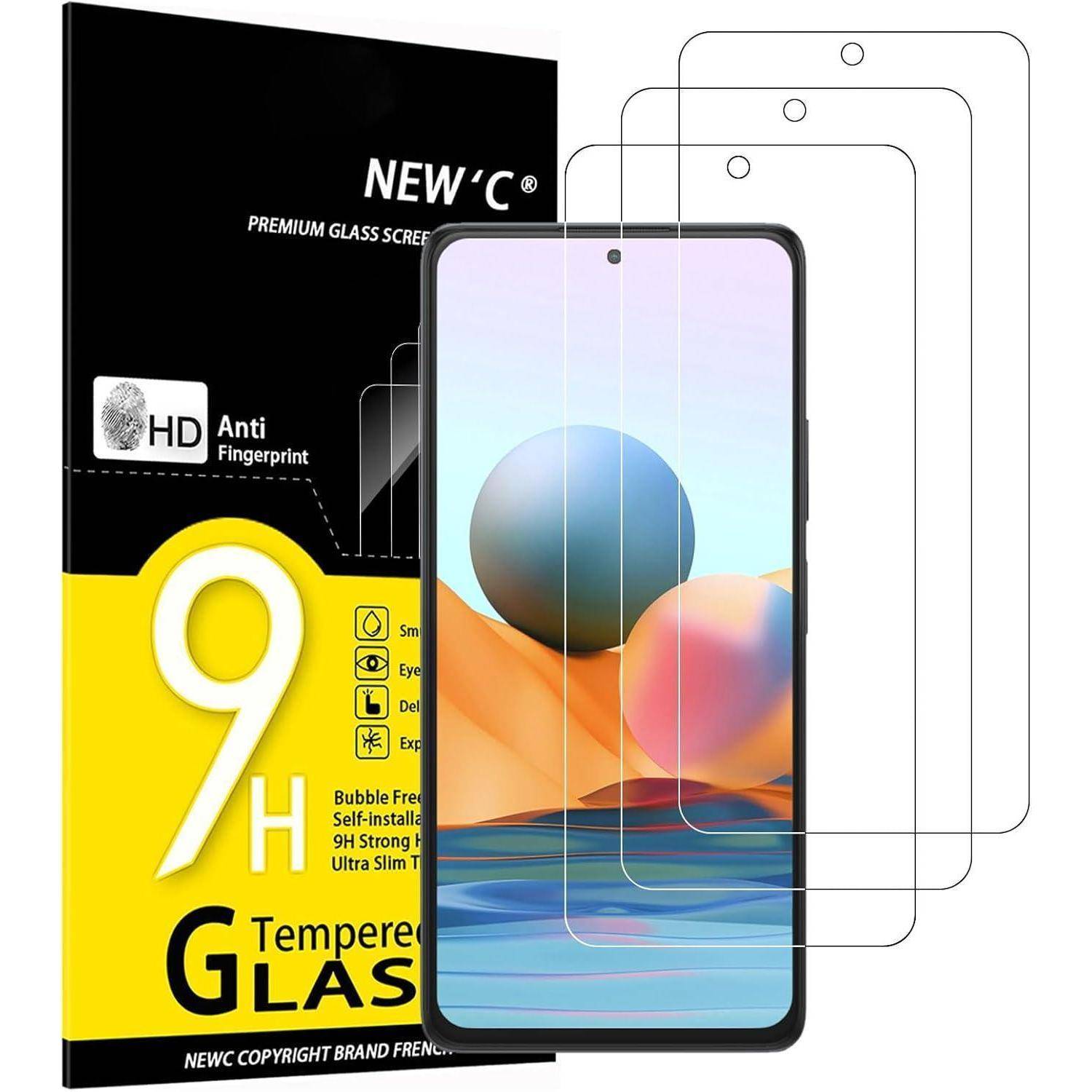3er Set Panzerglas Xiaomi Redmi Note 10 Pro/Max 4G 9H HD Displayschutz