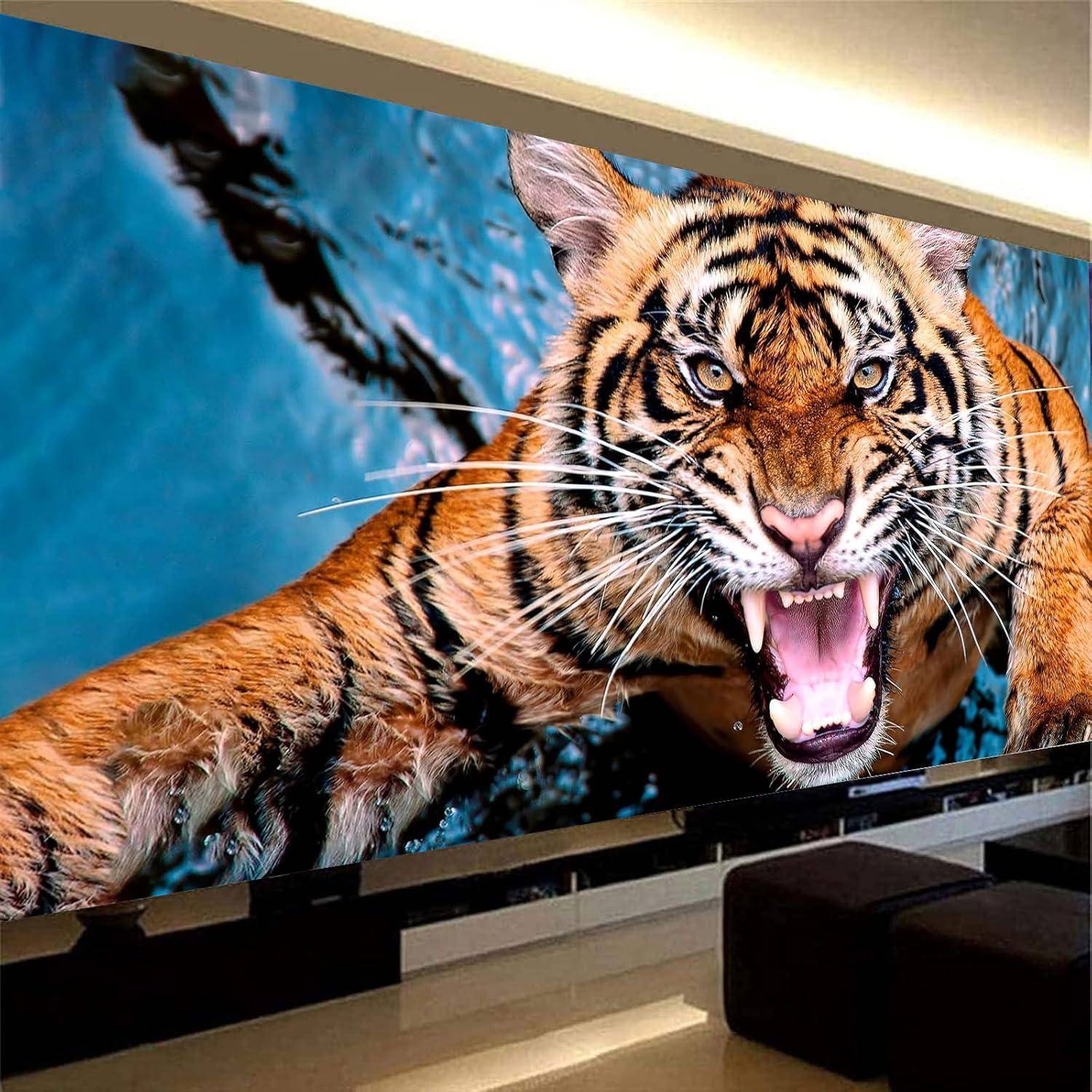 Diamond Painting Set 5D Tiger Erwachsene XXL 100x40cm B 100x40cm