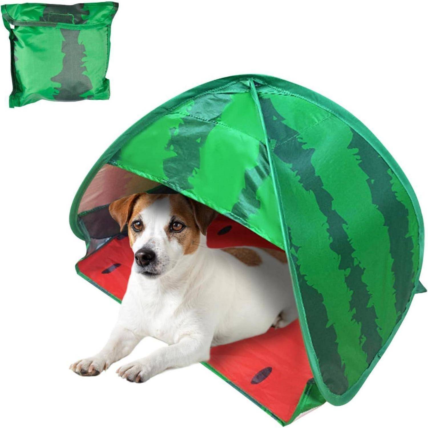 Hundestrandzelt Sonnenschutz Wassermelone Pop-up Haustier-Sonnendach