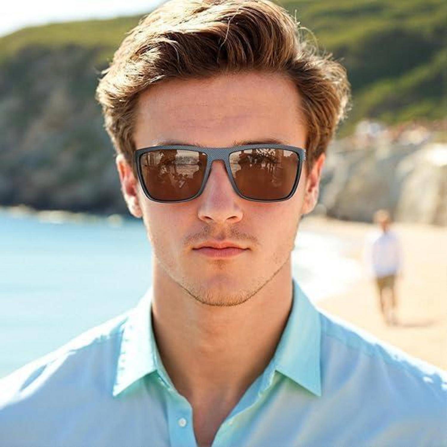 Polarisierte Sonnenbrille Herren TR90 Rahmen UV400 Schutz