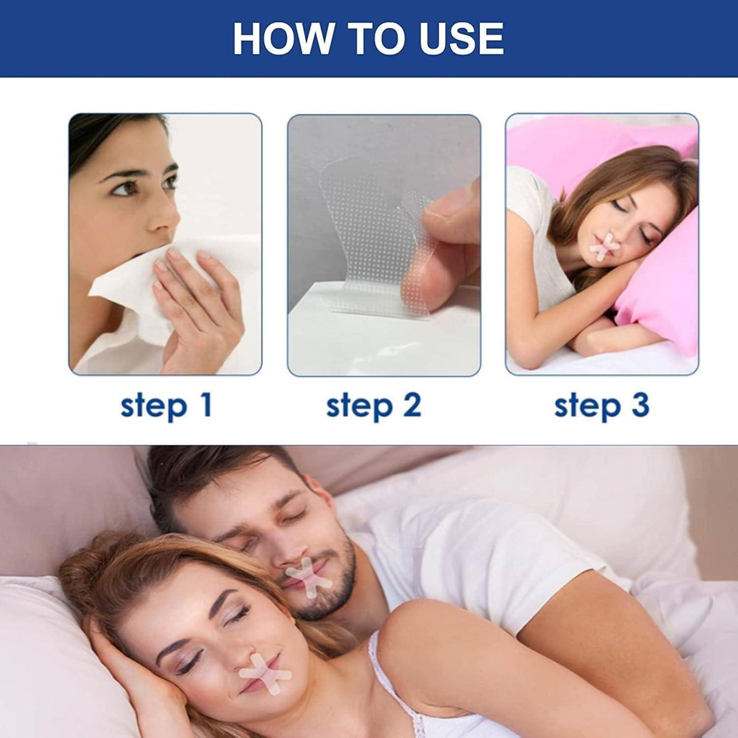 120 Stück Sleep Strips Mundband Nasenpflaster Schnarchen