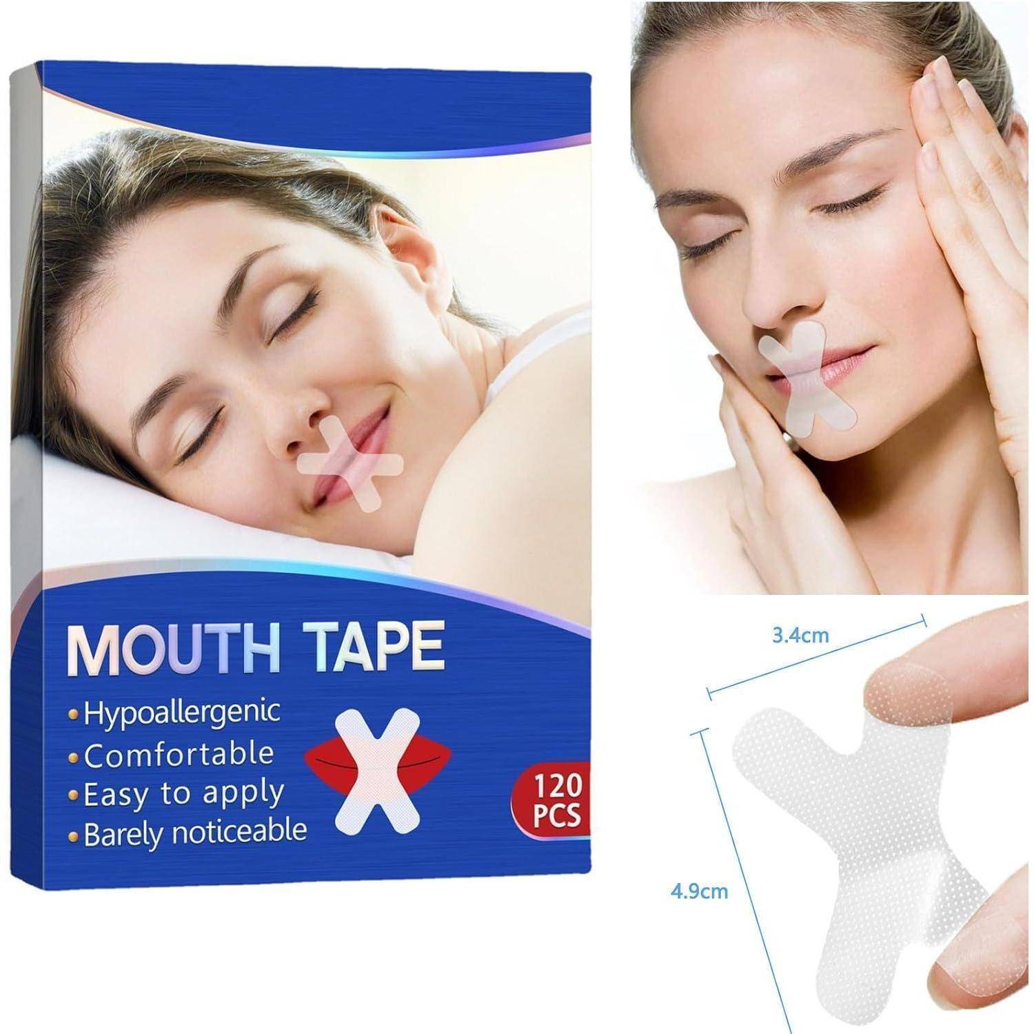 120 Stück Sleep Strips Mundband Nasenpflaster Schnarchen