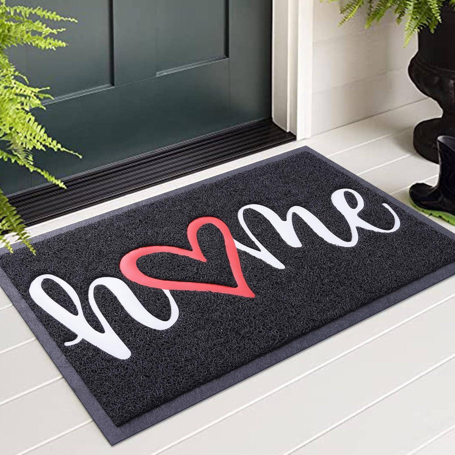 Fußmatte Schmutzfangmatte 60 x 90 cm (Rechteckig) Schwarz-home