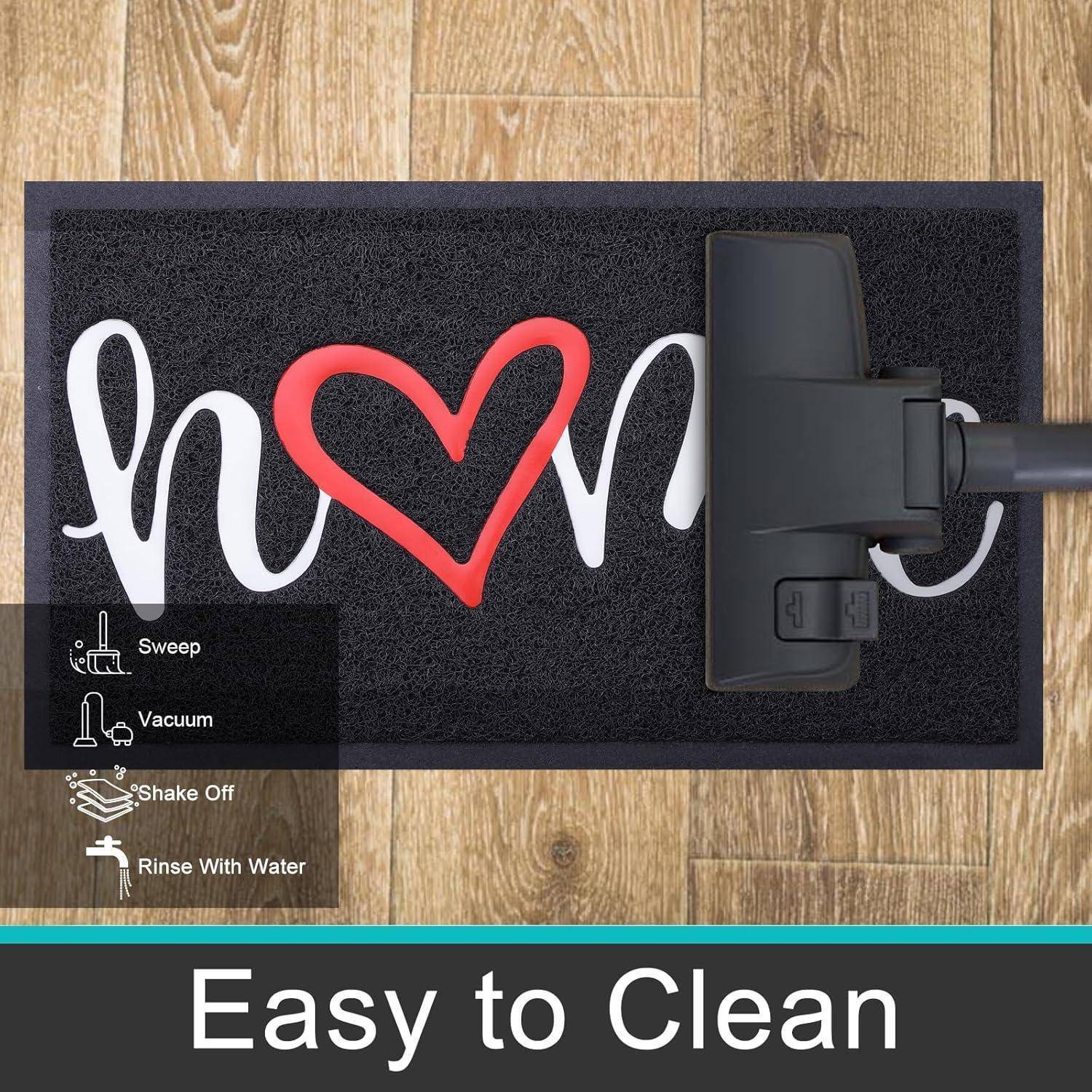 Fußmatte Schmutzfangmatte 60 x 90 cm (Rechteckig) Schwarz-home