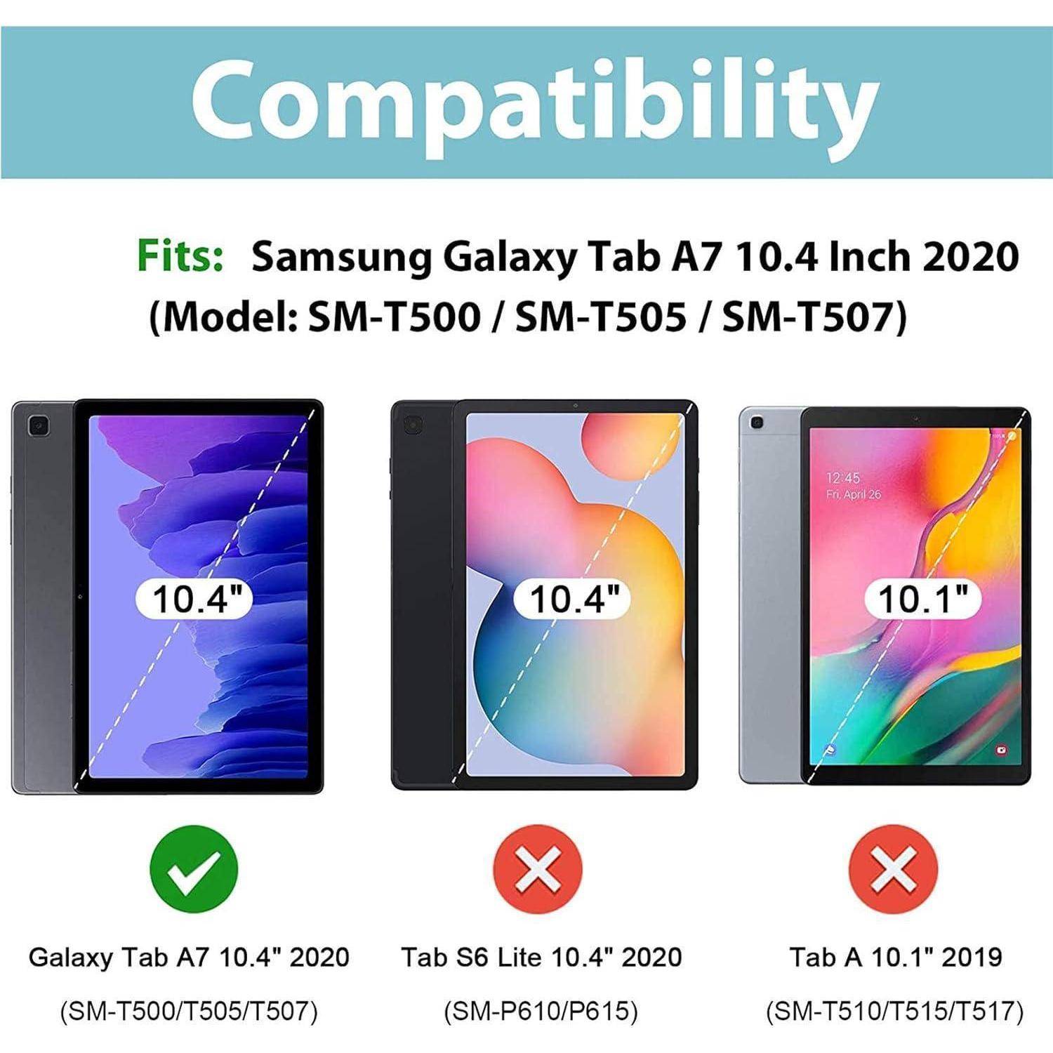 Tablet Hülle Tab A7 10.4 Rotation Stand Leder Violett Lila