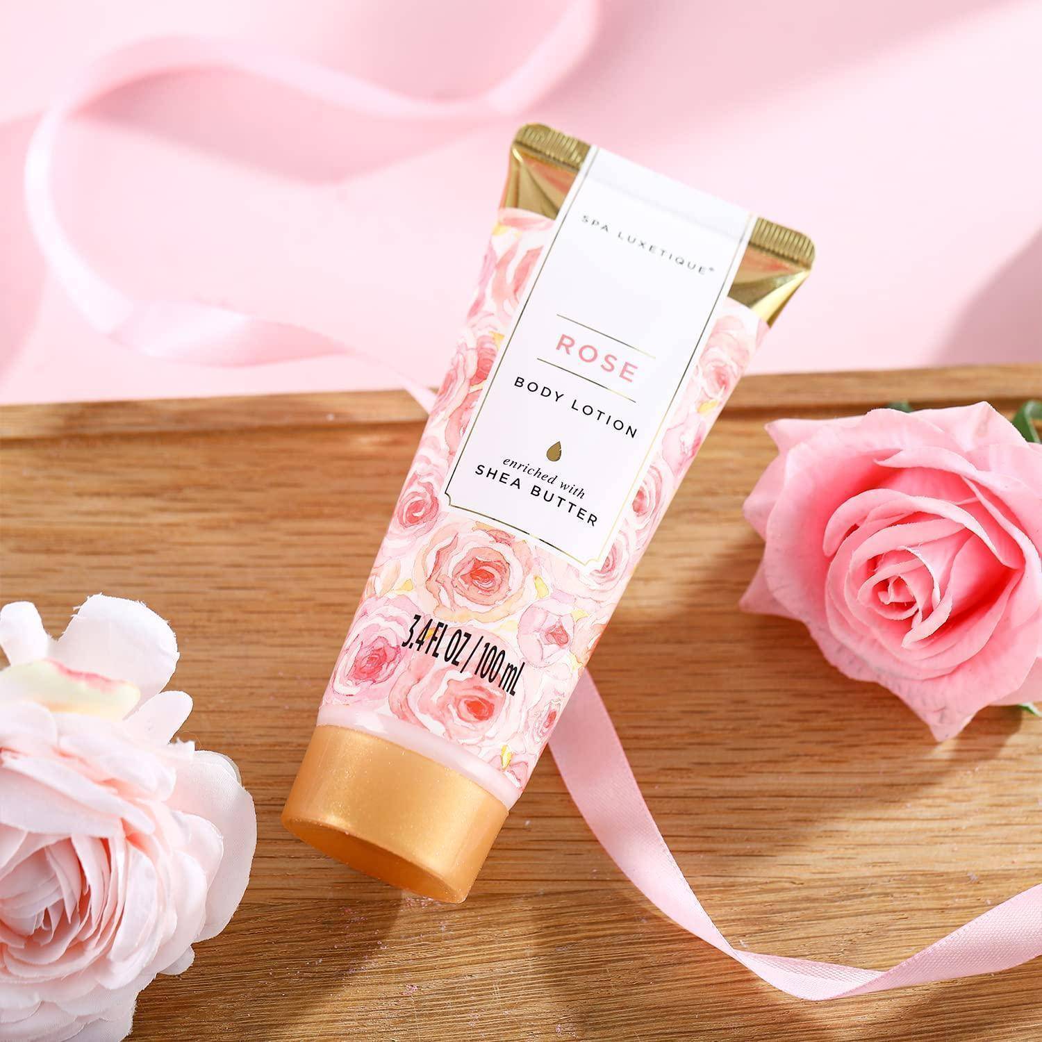 Geschenkset Badeset Duschset 8teilig Spa Beauty Pflegeset Rosenduft