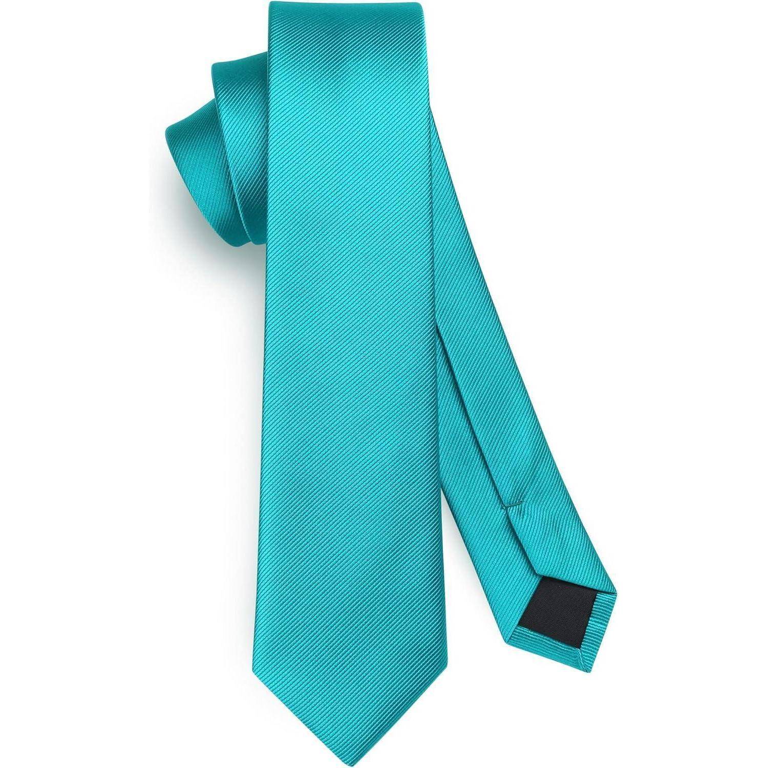 Krawatte Herren Seide 6cm Hochzeit Party Business Türkis