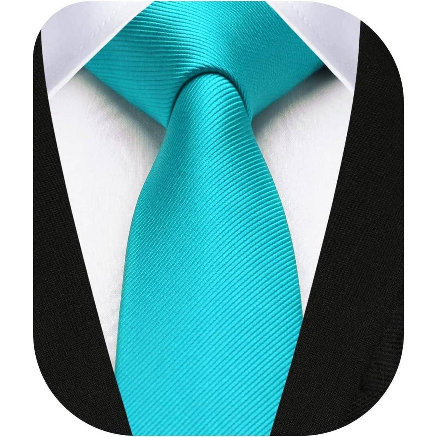 Krawatte Herren Seide 6cm Hochzeit Party Business Türkis