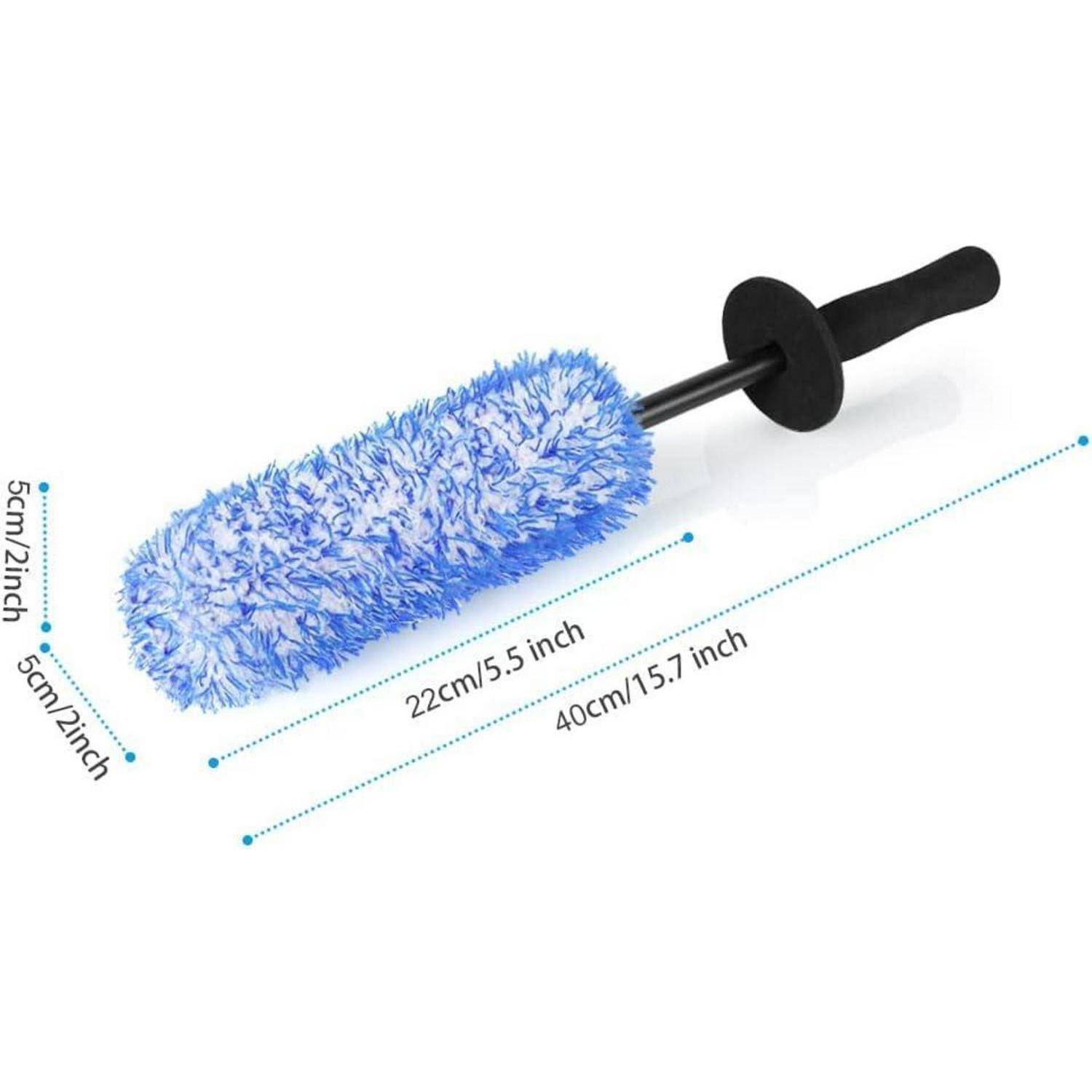 Felgenbürste Alufelgen Mikrofaser Felgentiefbett Reinigung Blau
