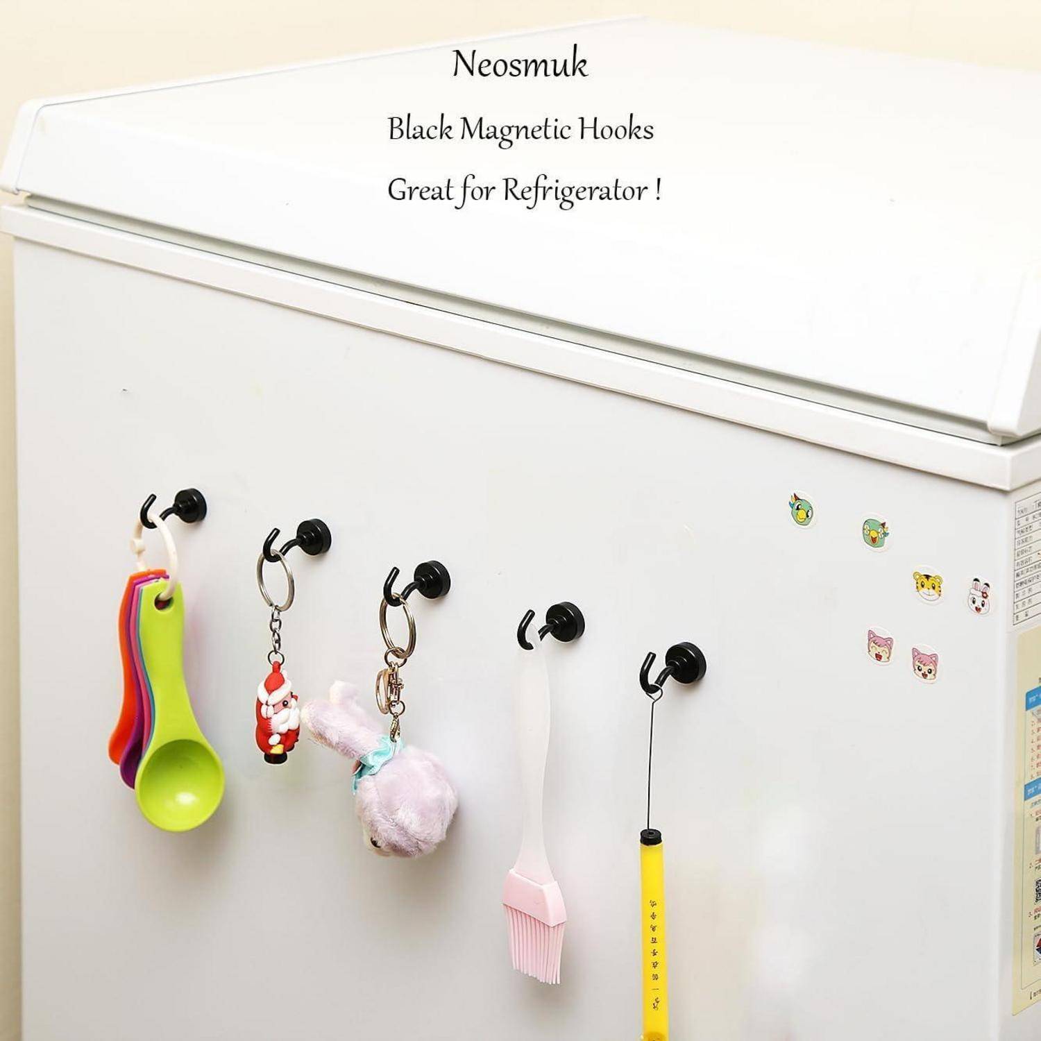 Magnethaken schwarz Neodym Magnet Grill Küche 20 10kg Magnethaken