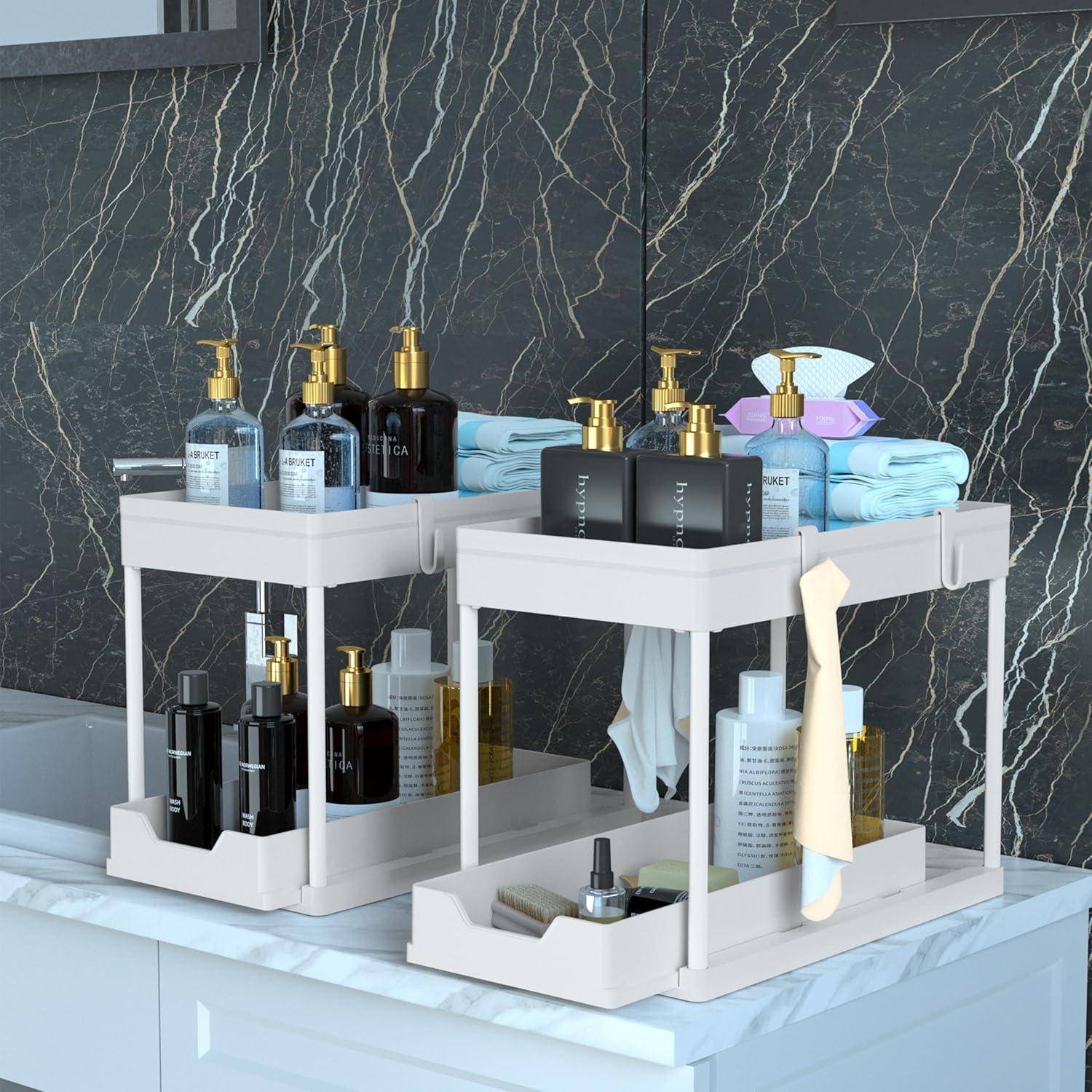Küchenorganizer unter Waschbecken Waschbecken Weiss Opulenter Garten