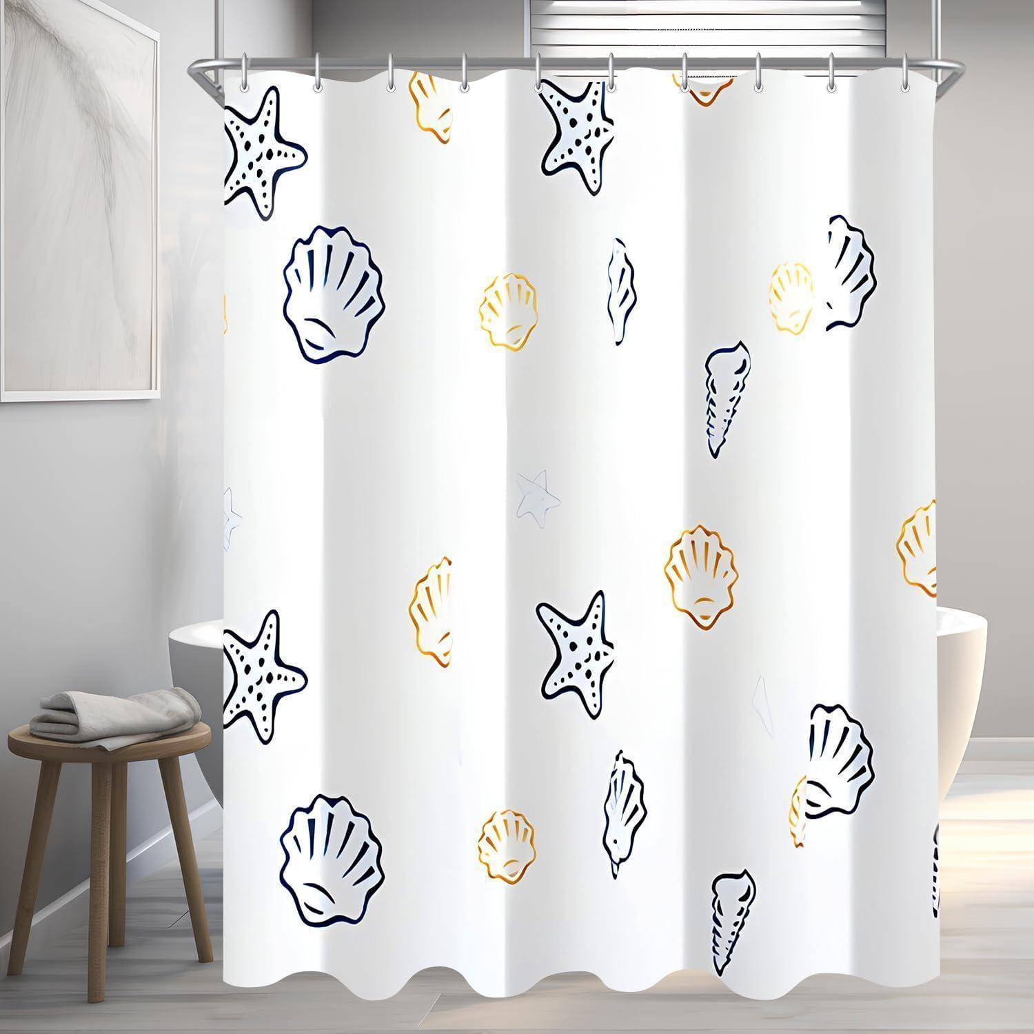 Duschvorhang 120x180cm Klein Ozeanstern H180 x B120 cm 1er Pack