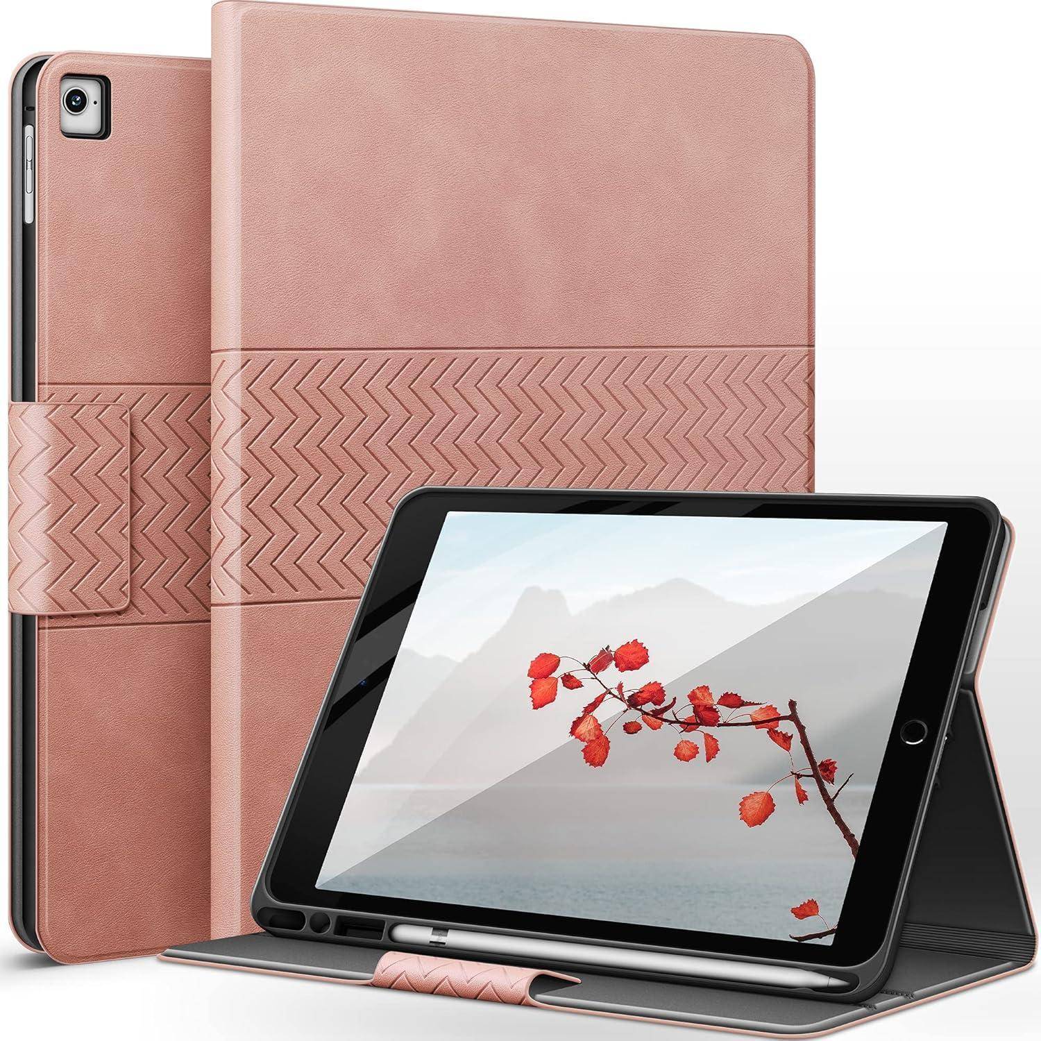 Hülle iPad 9.7 Pro Air2 Stifthalter Magnet Schlaf Aufwach Rosa