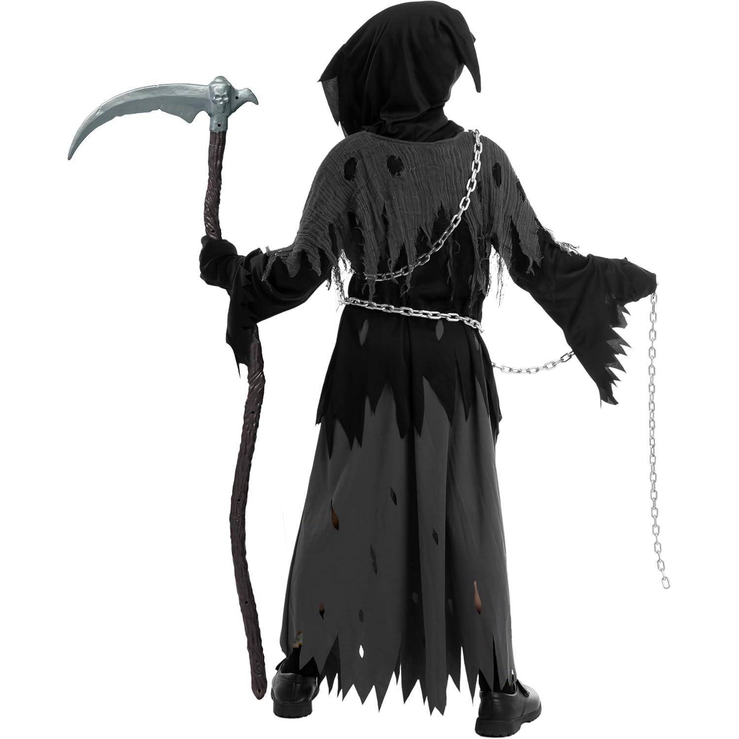 Sensenmann Kostüm Kinder Halloween Grim Reaper Boy X-Large Party