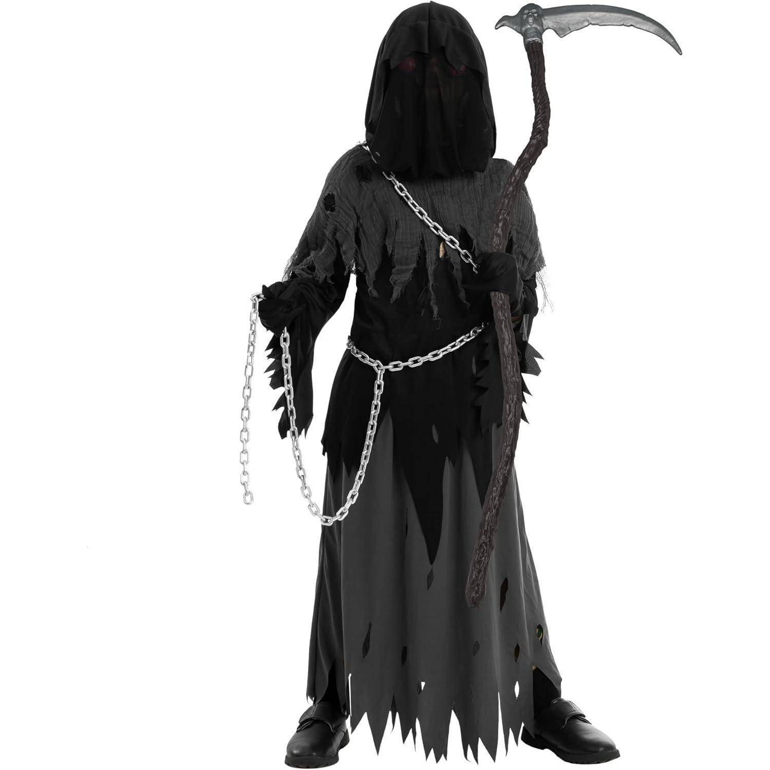 Sensenmann Kostüm Kinder Halloween Grim Reaper Boy X-Large Party