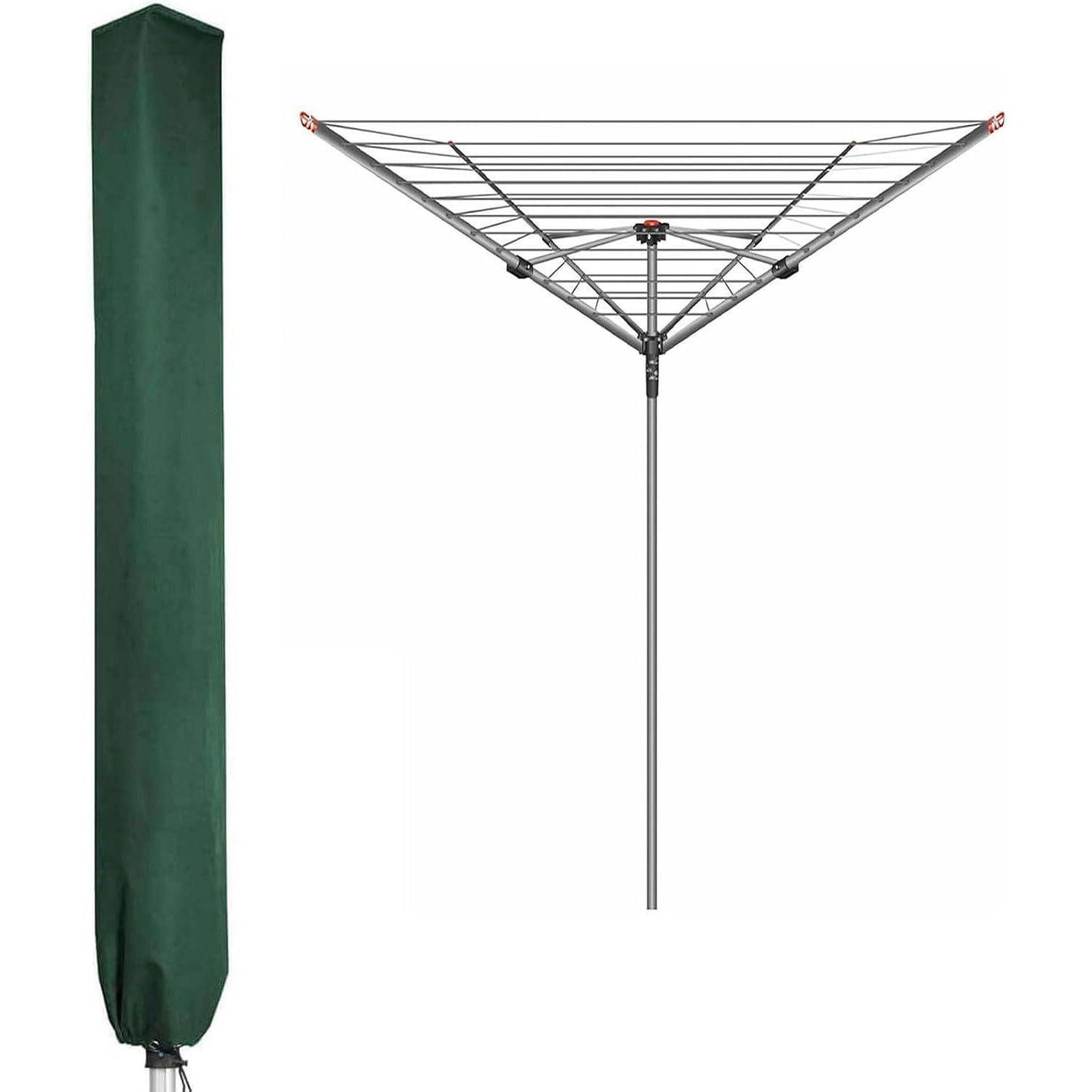 Schutzhülle Wäschespinne Wasserdicht PVC 600D Grün 16x16x165cm