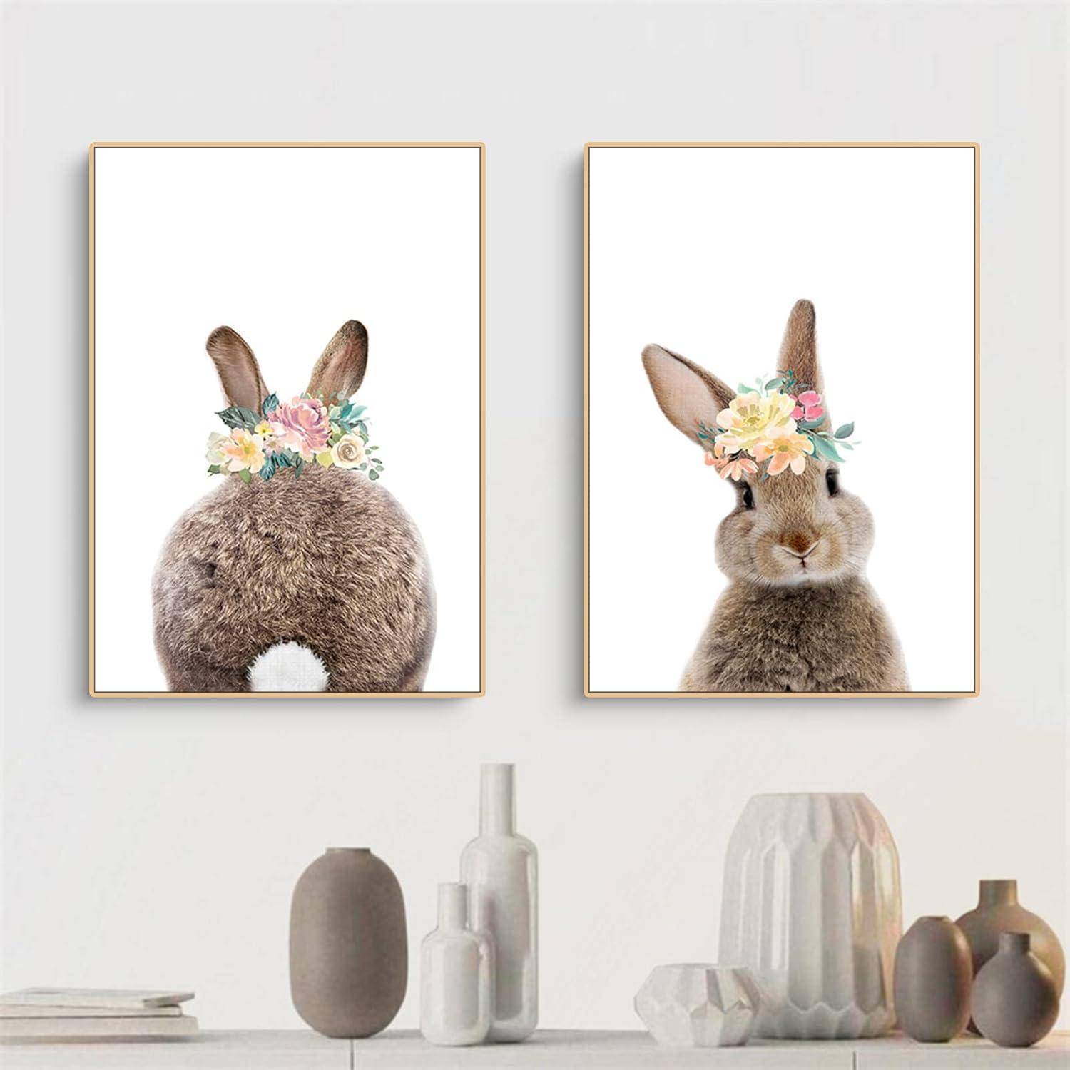 Poster 2er Set Kaninchen Kinderzimmer 30x40cm 30x40cm C