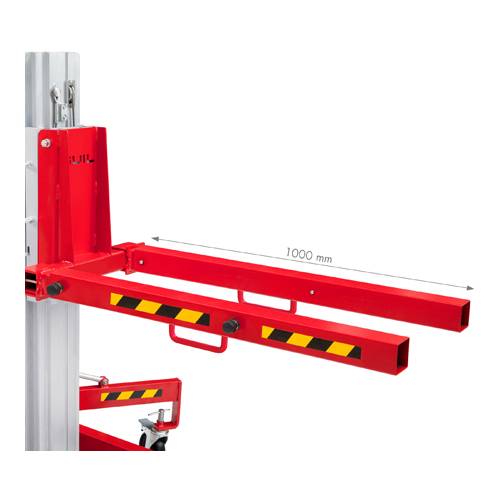 GUIL ACT-12 - Gabelverlängerung für Material-Lift TORO-B/ C/ D-Serie (Verlängerung der Gabeln auf 100 cm) - rot