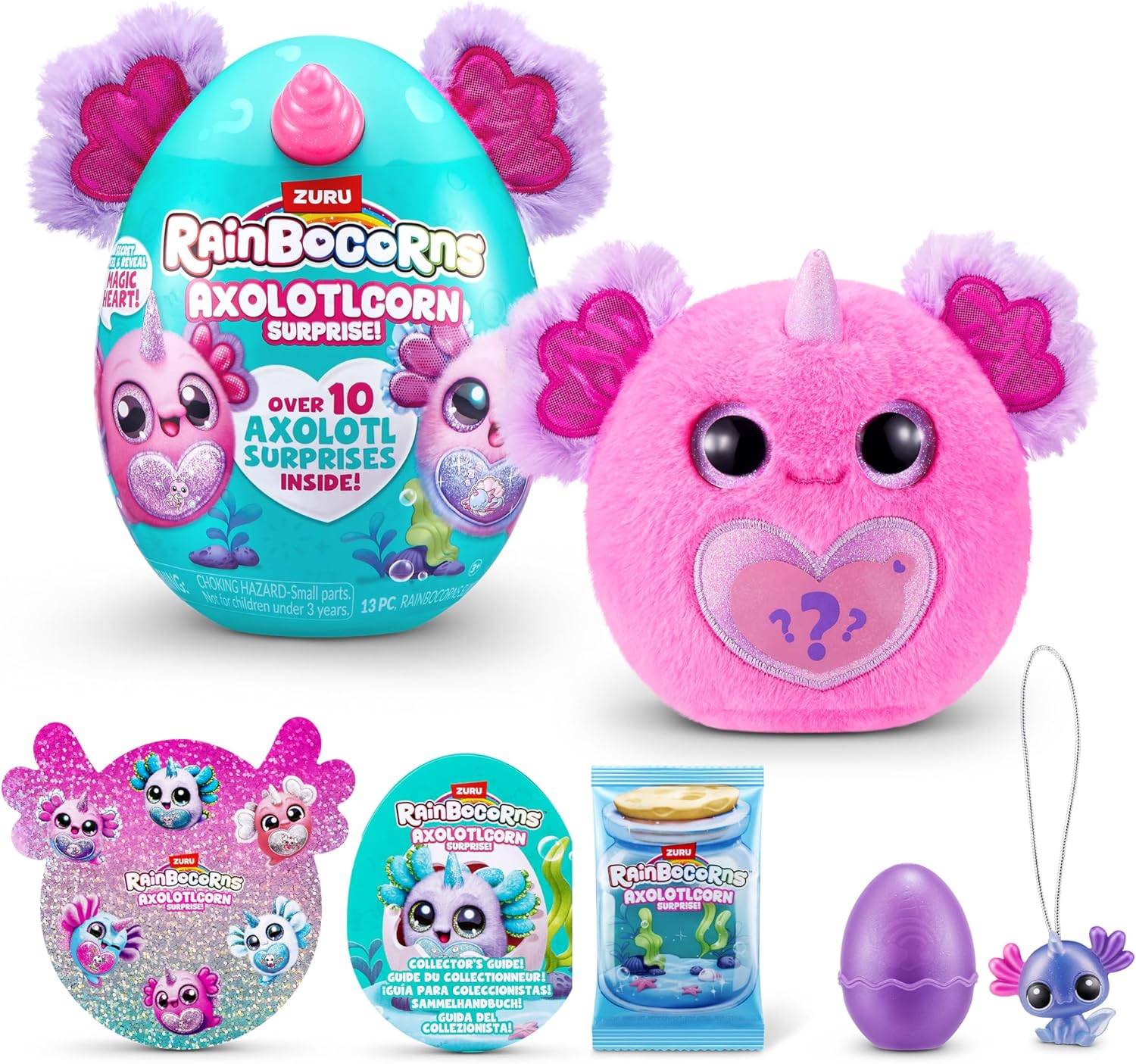 ZURU 92120G - Rainbocorns Axolotlcorn Surprise - Axolotl Gillda