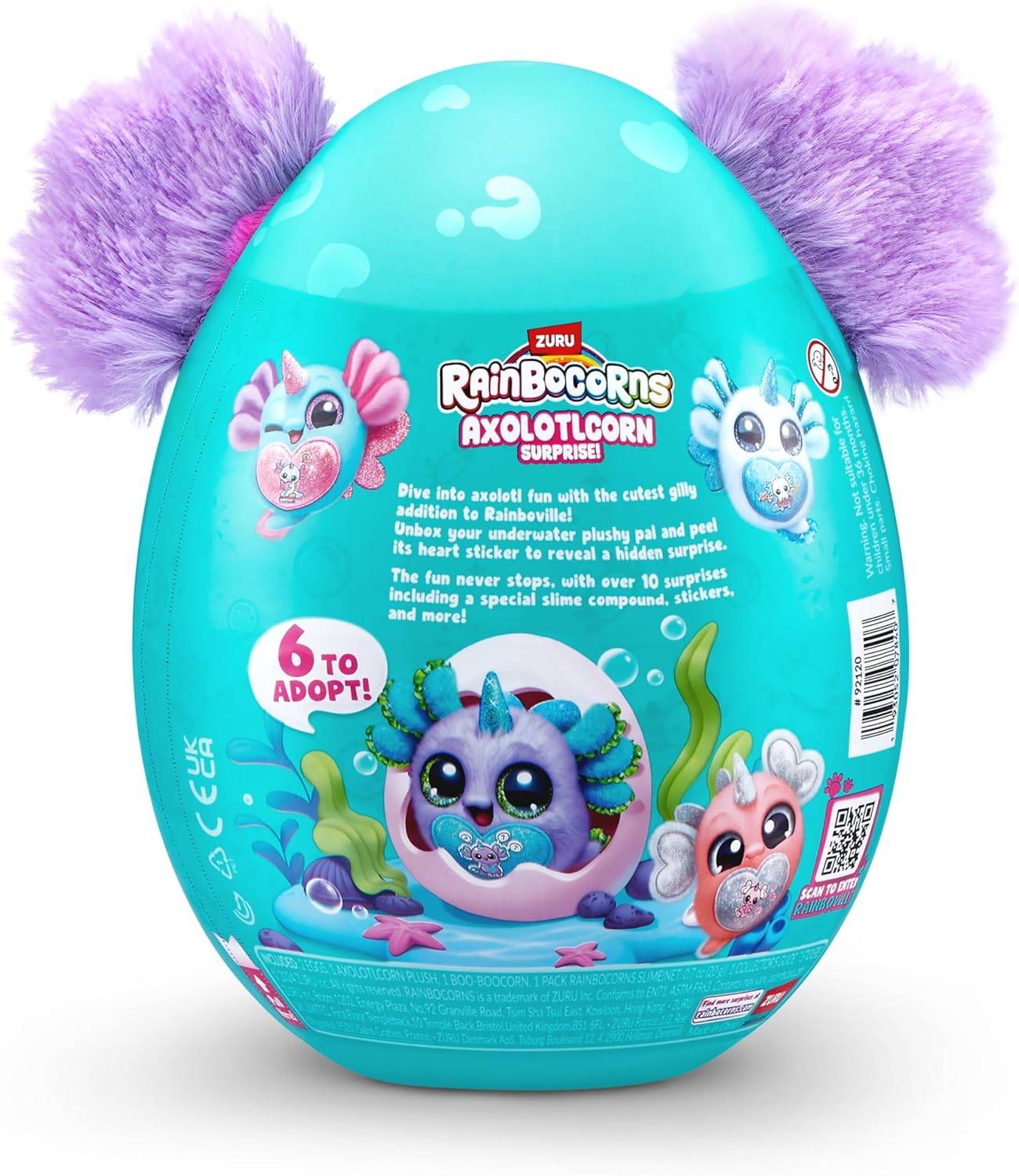 ZURU 92120G - Rainbocorns Axolotlcorn Surprise - Axolotl Gillda
