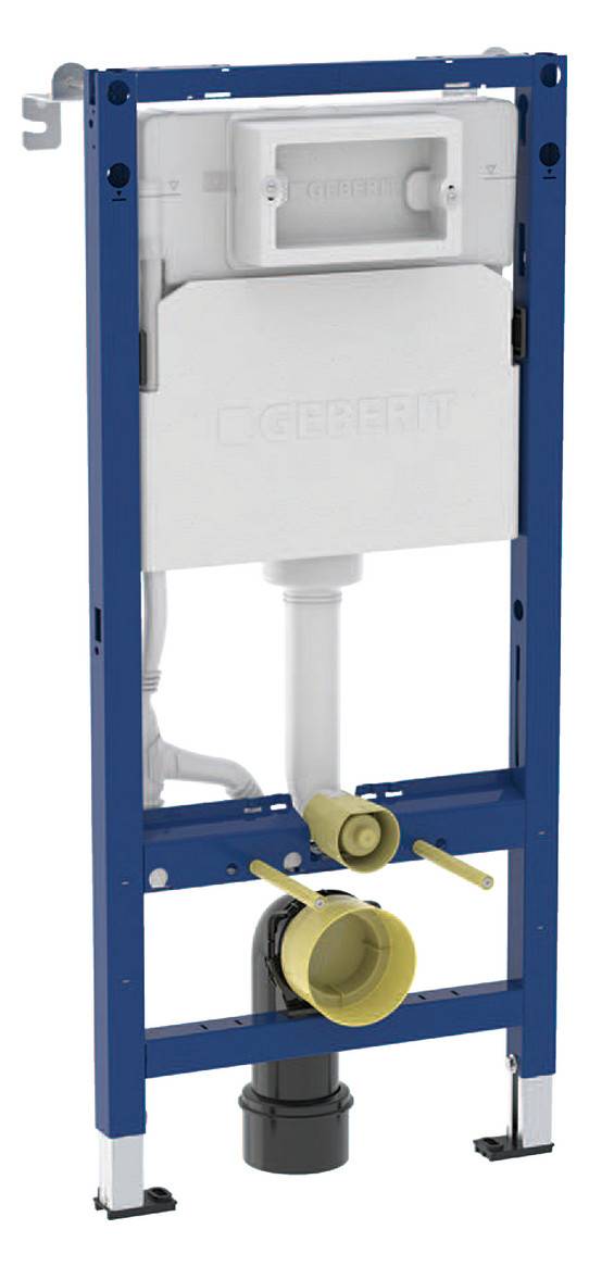 Geberit Duofix Basic Element für Wand WC, 112cm mit Delta UP-Spülkasten 12cm