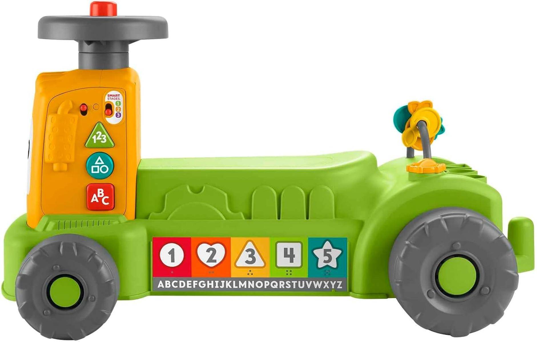 Fisher-Price 4-in-1 Markt-Traktor zum Aufsitzen + Hinterherziehen ab 9 Monaten